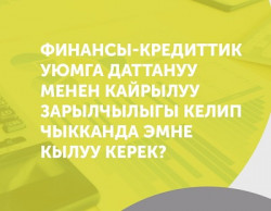 Финансы-кредиттик уюмга даттануу менен кайрылуу зарылчылыгы келип чыкканда  эмне кылуу  керек?