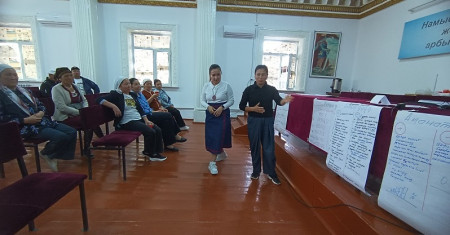 Өзгөн районунун Жазы айыл аймагынын тургундары үчүн финансылык сабаттуулук боюнча көчмө лекция